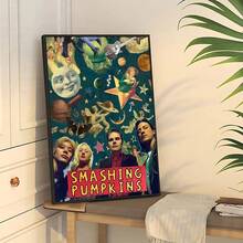 1/3PCS Wall Arts Posters Optional Frame Pop The Smashing Pumpkins Band Poster Poster Kraft Club Bar Paper Vintage Posters Wall Art Painting Bedroom Study Stickers