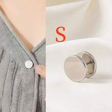 1/4 件简易螺旋领扣 - 可拆卸，适用于免缝收紧衣领、袖口、毛衣纽扣 - 时尚装饰纽扣配件