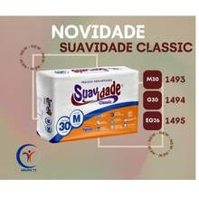 KIT 3 Fralda Geriatrica Descartavel Suavidade Classic Todos Os Tamanhos - Multicolorido - Visão 2