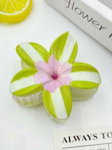 1 pièce/6 pièces Pince à cheveux fleurie colorée, pince à nœud convenant pour la vie quotidienne des femmes, le maquillage, les loisirs, les fêtes, assortir les tenues, les trajets, les accessoires de plage, les vacances, la photographie - Accessoire de coiffure. Choix de cadeau parfait pour l'anniversaire, la remise des diplômes, la saison des mariages, l'anniversaire et toutes les fêtes