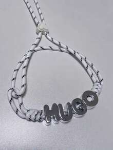 Personalisierte Hundehalsband-Kette - Verstellbarer Acryl-Buchstaben-Metall-geflochtener Seilhalfband, geeignet für kleine, mittlere und große Hunde - Anpassbares, strapazierfähiges und bequemes Hundehalband, Personalisiertes Hundehalband | Modisches Hundezubehör | Strapazierfähiges Haustierhalband, Personalisierter Hundekragen, perfektes Geschenk für Freunde, Valentinstag - Verschiedenfarbig - Übersicht 17