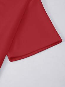 男士休闲宽松圆领短袖T恤，日本刀鞘设计，春夏