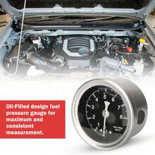 0-160 PSI Black-Red Adjustable Fuel Pressure Regulator Kit W/Oil Gauge Universal - 1 - View 5