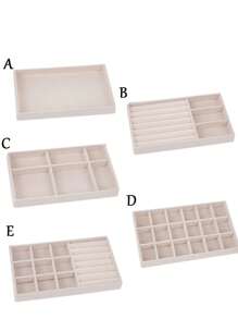 9/1pc Transparent Jewelry Organizer Tray, Large Capacity Jewelry Tray, PU Leather Multi-Function Jewelry Tray With Watch Holder, Storage For Earrings, Rings, Necklaces, Bracelets, Pendants, Makeup & Lipstick, Jewelry Display Box, Birthday & Anniversary Gift