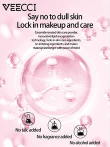 VEECCI 雾感透薄柔焦散粉定妆控油修容小巧便携 - 01#light purple - 查看 5