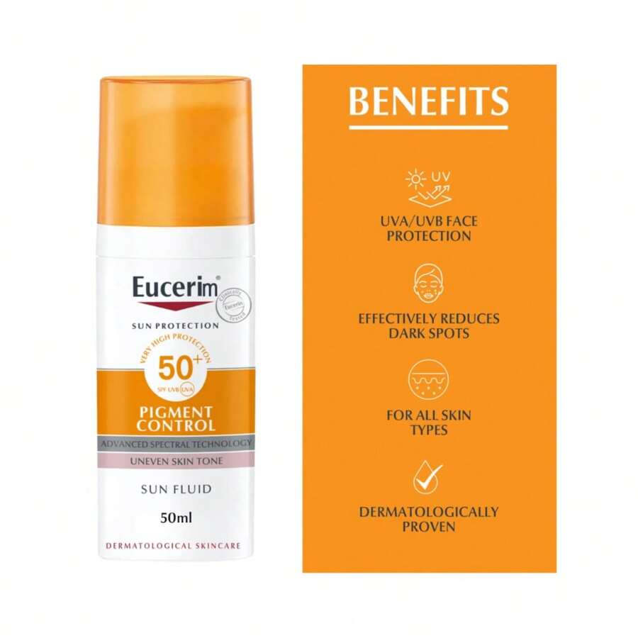 Eucerin Sunscreen Anti-Ageing Cream Light Control SPF50+ 50mL - Orange - View 1