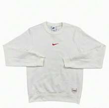 Nike Men's Outdoor Sports Casual Comfortable Round Neck Pullover Long Sleeve Plus Velvet Warm Sweatshirt Embroidered Logo