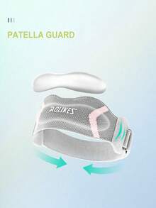 AOLIKES 1pc Knee Braces, Patella Knee Support Strap, Adjustable Patellar Tendon Stabilizer Band, Basketball, Running, Hiking, Volleyball, Tennis Gym Accessories Knee Support - Multicolor - View 7