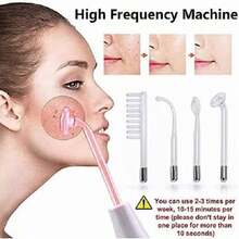 Máquina Terapia Piel Alta Frecuencia Electroterapia - Blanco - Ver 4