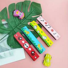 1pc/5pcs/3pcs 12 Styles Harmonica, 16-Hole Double Row Portable Cartoon Harmonica, Musical Instrument Toy Gift For Adult Beginners