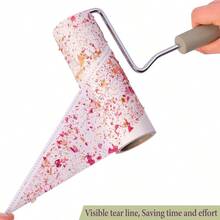 XNHHWLarge Lint Rollers For Pet Hair Extra StickyCat Dog Hair Remover Laundry Clothes Carpet Furniture 6.3 Inches Wider With 450 Sheets Giant Lint Remover Brush For Couch With Long Handle9kd6 - 1Roller(handle)green+450Sheets - View 4