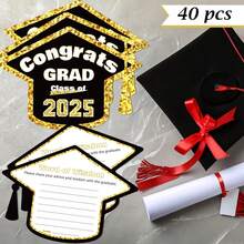 Graduation Decorations 2025-40 Pack Graduation Cards - Graduation Party Decorations - Graduation Decorations Class Of 2025 | Congrats Grad Card For Class Of 2025 Decorations Party Supplies - 1 - View 4