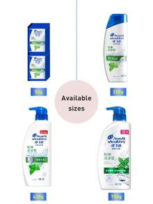 Head & Shoulders 洗髮精 5g*10入、200g、430g 及 750g 可選，去油順滑、長效控屑，適合所有髮質 - 怡神冰涼 - 查看 3