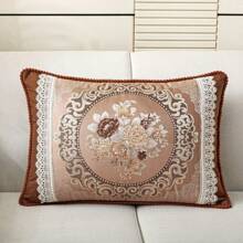 Funda de almohada decorativa de 50 cm * 50 cm con bordado estilo vintage europeo francés