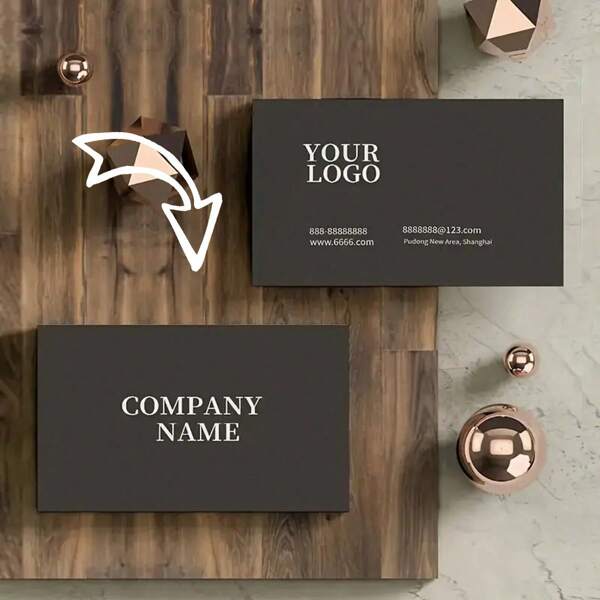200/1000/500pcs Custom Business Cards With Logo Text,Personalized Business Cards Customizable Customized Double-Sided Printing Waterproof Business Loyalty Cards,300gsm Coated Paper, Multi-Functional,Ornamental,Seal ,Colorful,Cute,Contracted,Kawaii,Customized Christmas Decor.Modern Custom,Unique,Back To School,School Supplies