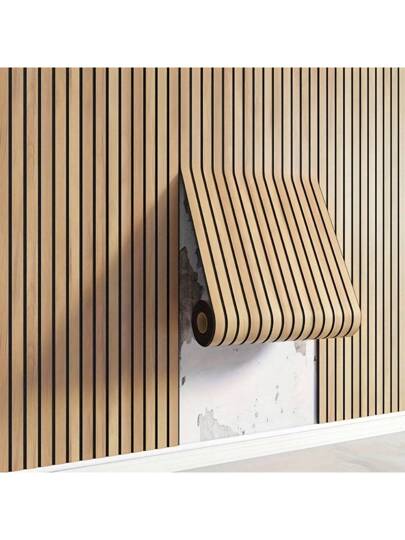 Roll Of Self Adhesive Retro Wood Grain Sticky Wallpaper, Removable Verlichting ed Veneer, Kitchen Binding, Living Room, Kitchen, Bedroom Furniture Renovation Wand ation, Wooden Home ation Paper Stickers Room