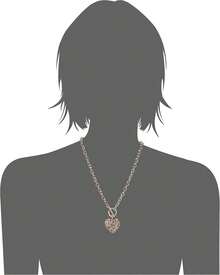 - Collar con colgante de corazón de filigrana - 1 - Ver 2