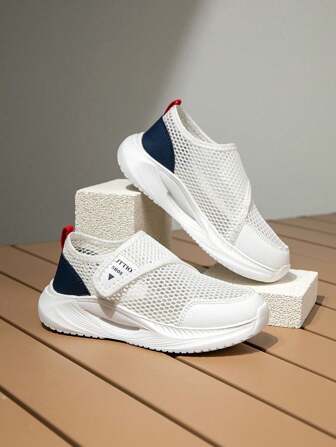 1 Pair Kids Breathable Mesh Sport Shoes, Lightweight & Comfortable For Outdoor/Indoor Activities, Suitable For Boys/Girls, Summer