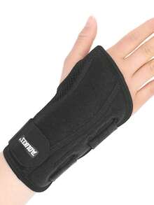 AOLIKES 1pc Wrist Brace For Carpal Tunnel, Wrist Brace Night Support, Adjustable Wrist Splint Right Left Hand, For Women And Men Gym Accessories - Multicolor - View 12