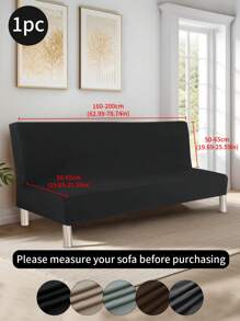 1 pieza Funda de sofá suave y sin mangas de seda sintética impermeable, funda de sofá minimalista moderna para todas las estaciones, resistente a arañazos, antideslizante, lavable, apta para sala de estar, dormitorio, estudio
