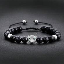 Punk Men Premium Stainless Steel Gothic Devil Strength Satanic Goat Baphomet Bracelet - Goat Bracelet - View 13