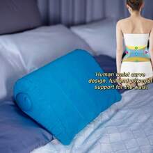 1pc Plush Leg Pillow With Inflatable PVC Triangular Cushion, Reliable For Home & Outdoor Sofa Foot Use, Can Be Used As Pillow Or Pad, No Power Source Needed, Portable, Easy To Clean