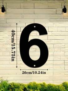 1pc 0-9 Free Combination Digital House Number, Metal Address House Number, Durable Home Address Number Plate, Wall Mounted Email Number, Home Decoration, Entrance Decoration, Garden Decoration, For Outdoor, Garage, Door, Email Decoration, Metal Wall Art, Halloween Thanksgiving Christmas, Decoration Gifts