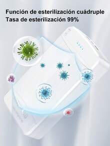 CasaBella Esterilizador de herramientas con luz UV y temporizador – Caja esterilizadora portátil USB para salón, hogar o viaje – Para herramientas de uñas, joyería, llaves, teléfono, relojes – Material ABS con tapa y botón de seguridad - Caja de desinfección - Ver 10