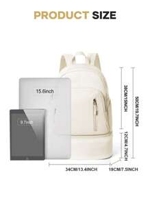 Mochila Escolar de Grande Capacidade 50 x 34 x 19 cm com Vários Bolsos para Estudantes do Ensino Médio e Universitários, Mochila para Laptop de 14-15,6 polegadas para Meninas e Meninos, Mochila de Viagem com Compartimento para Sapatos, Bolsa de Viagem Unissex com Alça Ajustável, Mochila para Transporte Aprovada para Voo, Mochila Essencial para Viagem, Trabalho, Transporte Escolar, Versões Novas e Antigas Enviadas Aleatoriamente
