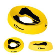 1 pieza Soporte redondo negro para casco de motocicleta, almohadilla de servicio tipo dona, soporte multifuncional para casco de motocicleta, soporte para casco de motocross de protección completa o media, accesorio de motocicleta antideslizante - Multicolor - Ver 6