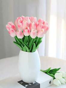 15pcs 13inch Artificial Tulip Flowers, Fake Plants - Multicolor - View 4