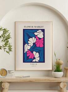 1pc MODERN GALLERY WALL Wall Art Prints, Matisse Blue And Pink Printable Wall Art Poster Gift For Her, Maximalist Decor, Unframed
