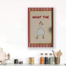 Canvas Poster What The Duck Wall Art Funny Print Wall Art Sweary Rude Canvas Prints Hallway Posters Bathroom Posters Digital Print - Framed - View 3