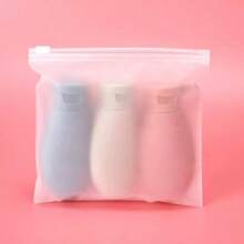 3pcs/Set 60ml Empty Bottles With Large Capacity For Shampoo, Shower Gel, Lotion, Hand Wash, Face Cleanser Dispensing & Travel For Travel Storage Bag,Makeup Bag,Cosmetic Bag,Vacation Organizer,Large Capacity Makeup Organizer Makeup Case, For Lipstick, Brush, Skincare, Mobile Phone, Coin, Small Items, For Home,Gift,Vacation And Festival Halloween Christmas Multifunctional Use,Boho Vibes,For Holiday Beach, Bathroom Collection, Bedroom Collection, Large Capacity
