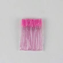 10/50/100 支一次性睫毛膏棒散装睫毛膏刷眼部黑色喷雾化妆涂抹器睫毛膏棒延长睫毛，黑色日，水晶棒眼部黑色刷，嫁接化妆眼部黑色刷，尼龙便携式水晶棒，洋葱粉眼部黑色卷， - 粉色 - 查看 3