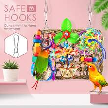 Large-Sized Bird Shredder Wall Toy Small-Medium Birds - Parakeet, Conure, Cockatiel - Solla Ball - View 5