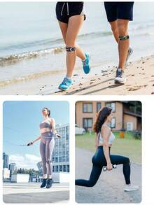 AOLIKES 1pc Knee Braces, Patella Knee Support Strap, Adjustable Patellar Tendon Stabilizer Band, Basketball, Running, Hiking, Volleyball, Tennis Gym Accessories Knee Support - Multicolor - View 6