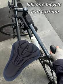 1pc Breathable Bicycle Seat Cover, Mountain Bike 3D Padded Saddle Cover, Comfortable And Non-Slip For Cycling, Suitable For Various Riding Sports, Daily Commute And Long-Distance Cycling