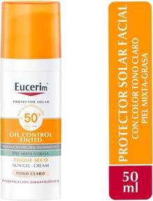 Eucerim protector solar crema antiedad control claro SPF50+ 50mL - Amarillo - Ver 6