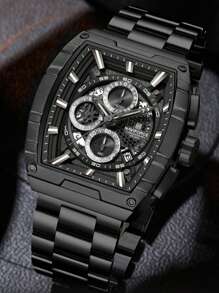 NAVIFORCE NAVIFORCE Watch For Man Tonneau New Style Fashion Travels Outdoors Sport Chronograph Quartz Watch Original Male Gift Clock