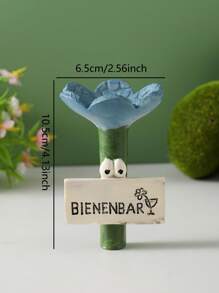 1pc Creative Resin Flower Bee Insect Waterer, Used For Garden Bee Waterer, Mini Garden Decor, Attract And Nourish Bees, Outdoor Garden Decoration