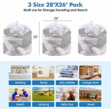 Estilo3 Bolsas De Malla Para Lavar A MáQuina, Bolsas De Malla Jumbo Para Ropa Delicada, Ropa De Cama, Juguetes Con Cierre De CordóN Resistente (3 XXL, 71.12 X 66.04 Cm)VersióN Mejorada - delicados 5 piezas - Ver 5