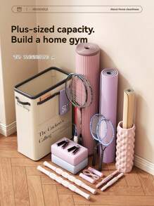 1pc Yoga Mat Storage Basket Fitness Equipment Sports Equipment Storage Basket Home Stitched Foam Axis Storage Rack Removable Convenient And Lightweight
