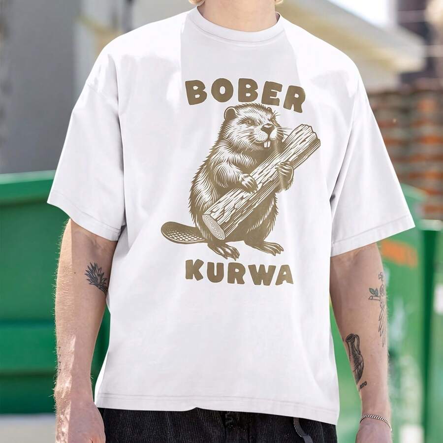 Bober Meme Vintage Style Graphic Uni Shirt, Beaver Funny Retro , Funny Animal Lover Shirt, Meme Oversize Shirt, Cute Beaver Shirts220G Heavyweight 100% Cotton T-Shirt. I For Daily Commutes, Outdoor Work, Gym Sessions, Or Laid-Back Weekends, This Offers A Structured Fit And Soft Feel. Whether Layered In Fall Or Worn Solo In Summer, It's Your All-Season Go-To For Comfort And Reliability. Tops For Wo Vintage Clothes Wo Clothes Wo Vintage Wo Tops Mujer Cute Tops Wo Cotton Wo Clog Halloween Camisas Summer Clothes Wo Casual Punk Western Tops Wo Fourth Of July Outfit Kpop Cowboy Outfits For Wo Ry Ropa 100% Cotton Y2k Ing Cute Gothic Wo Clothes Black And White Top Vintage Tops Cloth For Wo White Goth Inawly Retro Clothes For Wo Korean Fashion Wo Camisas Para Mujer - White - View 1