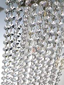 1/5/10PCS 水晶珠链，亚克力宝石珠串，用于悬挂门、窗、窗帘、照明、中心装饰、婚礼道具、圣诞节装饰 - 彩色 - 查看 4