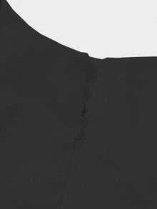 Floreya Solid Color Casual Elegant Woven Fabric Zip Up Dress, Suitable For Evening Date, Party, Wedding, Spring/Summer