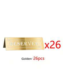 Reserved Table Signs, Acrylic Guest Reservation Table Tents Sign, Waterproof Gold Double-Sided Reserved Seat Signs, Reserve Signs For Wedding Birthday Party Restaurants Meeting Best Gifts,Wedding Decor,Home Decor ,Room Decor Party Favors Bride Graduation Birthday Decorations Party Decorations Bachelorette - Multicolor - View 19