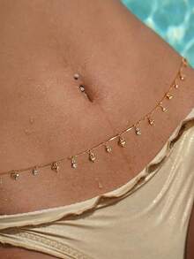 1pc Sexy Bikini Waist Chain Simple Bikini Belly Chains Summer Body Chain Beach Body Accessories Jewelry For Women Girls - Waist Chain - View 12