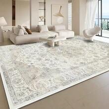 Nueva alfombra de gran área, patrón personalizado desgastado, estilo bohemio retro, artesanía de tejido de alta densidad, superficie antideslizante y resistente a la decoloración, duradera, partículas antideslizantes en la parte inferior que mejoran la fricción. Adecuada para decoración en la entrada, el baño, la cocina y otros espacios. - Multicolor - Ver 17