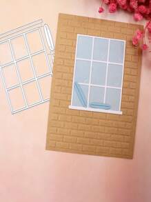 1 Pack Window Style Thin Cutting Mold Handmade DIY Cutting Mold Scrapbook Background Decoration Embossing Template Album Holiday Card Making